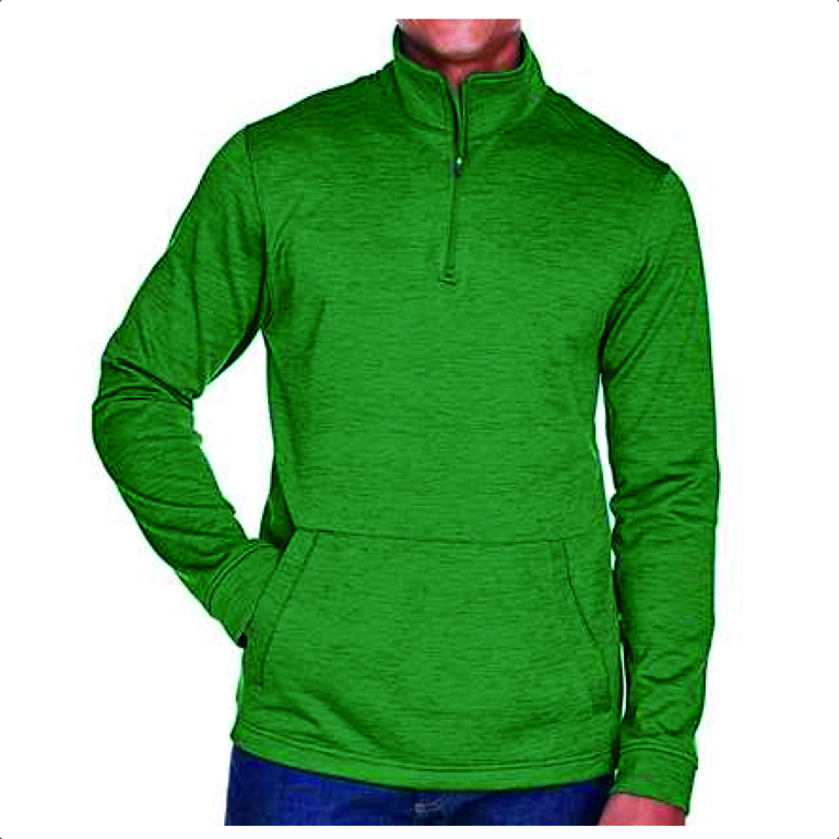 s-s fleece quarter zip sweater dg798 forest heather m.jpeg
